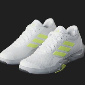 New Men's Adidas Amplimore Training Sneaker / White / Size: 10.5
